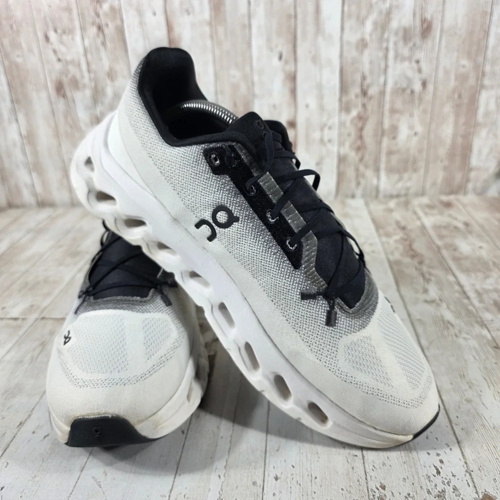 On Cloudsurfer Mens Running Shoes White Black 3ME10101430 Size 11